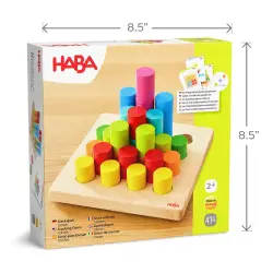 HABA ξύλινο παιχνίδι στοίβαξης με πολύχρωμους κυλίνδρους