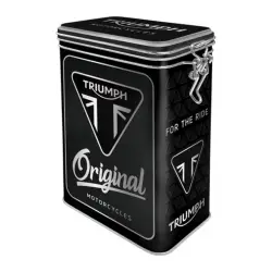 Nostalgic Μεταλλικό κουτί καπάκι με κλιπ Triumph - Original Motorcycles