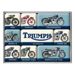 Nostalgic Μεταλλικά Μαγνητάκια (Σετ 9 τεμαχίων) Triumph - Model Chart