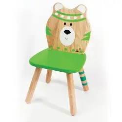 Svoora παιδική ξύλινη καρέκλα Indianimals `Αρκουδάκι`