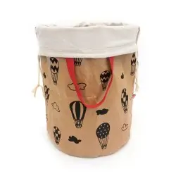 Svoora Καλάθι Αποθήκευσης Υφάσματος Kraft `Αερόστατα¨` 40x50 εκ.