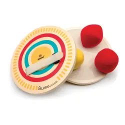 Svoora σετ ξύλινες ρακέτες με βέλκρο `Catch Ball` σε υφασμάτινη τσάντα πλά