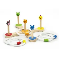 Viga Στόχος ξύλινο παιχνίδι με κρίκους σε ζωάκια