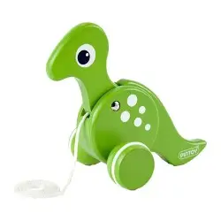 Pin Toys Ξύλινη τρεχαλίτσα δεινόσαυρος Τυραννόσαυρος T-REX από μασίφ κ?