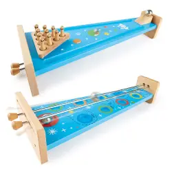 Pin Toys Ξύλινο Μπόουλινγκ - Στόχος Αστέρια 2 σε 1, από μασίφ καουτσουκ?