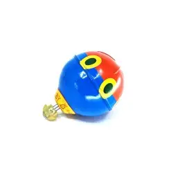 Ρετρό τσίγκινη αυτοκούρδιστη γυροσκοπική σβούρα `Αερόστατο` (επι?