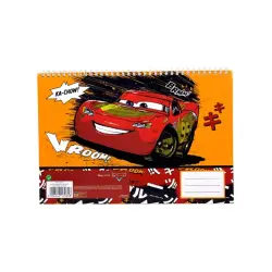 GIM Μπλοκ ζωγραφικής 30φ. CARS ROARING 21x29.7cm.