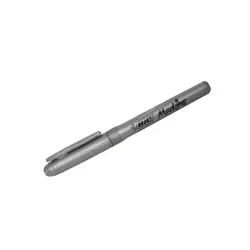BIC ΜΑΡΚΑΔΟΡΟΣ ΑΝΕΞΙΤΗΛΟΣ METALLIC PLATINUM SILVER FINE 0.8mm