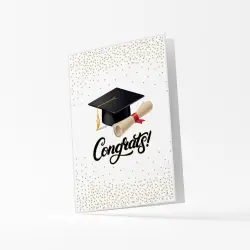ΚΑΡΤΑ ΑΠΟΦΟΙΤΗΣΗΣ "CONGRATS" ORIGAMI