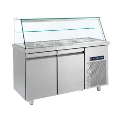 Ψυγείο σαλατών με βιτρίνα για 4 λεκανάκια GN1/1