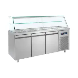 Ψυγείο σαλατών με βιτρίνα για 5 λεκανάκια GN1/1