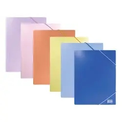 Double Ντοσιέ λάστιχο ΠΑΣΤΕΛ 25x35