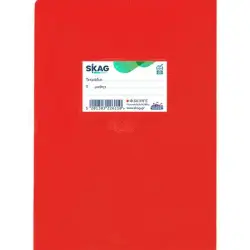 SKAG ΤΕΤΡΑΔΙΟ ΚΑΡΦΙΤΣΑ SUPER ΔΙΕΘΝΕΣ A5 ΚΟΚΚΙΝΟ 50 ΦΥΛΛΑ ΡΙΓΕ