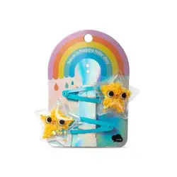 Κλιπ μαλλιών αστεράκι 2τμχ