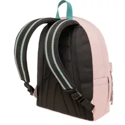 ΣΑΚΙΔΙΟ POLO ORIGINAL SCARF ΡΟΖ ΜΕ ΤΙΡΚΟΥΑΖ ΡΑΦΕΣ