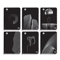 SKAG ΤΕΤΡΑΔΙΟ ΛΙΝΟΔΕΤΟ ΧΑΡΤΙΝΟ  BLACK & WHITE A4 ΡΙΓΕ 3 ΘΕΜΑΤΩΝ 70gr