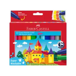 FABER CASTELL ΜΑΡΚΑΔΟΡΟΙ JUMBO ΣΕΤ12