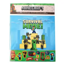 STICKER ALBUM W/STICKER MINECRAFT