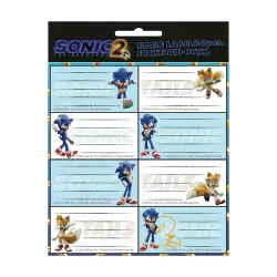 GIM Ετικέτα Με Αυτοκόλλητα 2Τμχ Sonic