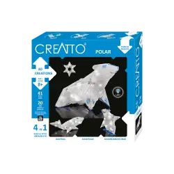 KOSMOS 3D ΚΑΤΑΣΚΕΥΗ ΜΕ LED 4 ΣΕ 1 ΠΟΛΙΚΗ ΑΡΚΟΥΔΑ CREATTO