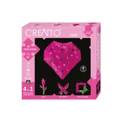 KOSMOS 3D ΚΑΤΑΣΚΕΥΗ ΜΕ LED 4 ΣΕ 1 ΚΑΡΔΙΑ CREATTO