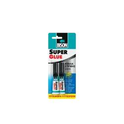 BISON ΚΟΛΛΑ BLISTER ΡΕΥΣΤΗ 3gr SUPER GLUE 1 ΤΕΜΑΧΙΟ & 1 ΤΕΜΑΧΙΟ ΔΩΡΟ