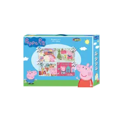 PEPPA PIG ΠΑΖΛ 4 ΣΕ 1 20-24-36-48 ΤΜΧ. 30Χ40 ΕΚ.