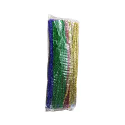 ΧΕΙΡΟΤΕΧΝΙΑΣ ΣΥΡΜΑ ΠΙΠΑΣ BLISTER 100 ΤΕΜΑΧΙΑ 30x0.6cm ΜΕΤΑΛΛΙΖΕ ΑΣΣΟΡΤΙ