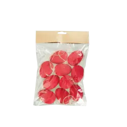 ΑΥΓΟ ΠΛΑΣΤΙΚΟ ΚΡΕΜΑΣΤΟ BLISTER 60mm ΚΟΚΚΙΝΟ 10 ΤΕΜΑΧΙΑ