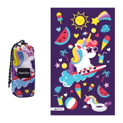 ALPINTEC ΠΕΤΣΕΤΑ ΠΑΙΔΙΚΗ MICROFIBER 70x120cm SURF PONY ΜΩΒ