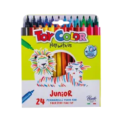 TOY COLOR ΜΑΡΚΑΔΟΡΟΙ JUNIOR SUPERWASH BLISTER 24 ΧΡΩΜΑΤΑ Φ2.8mm PRIMARY ΑΣΣΟΡΤΙ 3 TΕΜΑΧΙΑ (Το προιόν πωλείται σε μεμονωμένα τεμά
