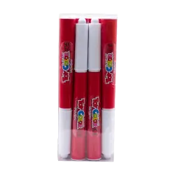 TOY COLOR ΜΑΡΚΑΔΟΡΟΣ JUMBO SUPERWASHABLE Φ5mm KIDS ΚΟΚΚΙΝΟΣ 12 ΤΕΜΑΧΙΑ