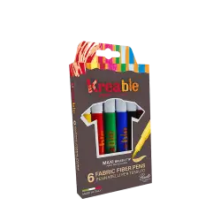 TOY COLOR ΜΑΡΚΑΔΟΡΟΣ ΥΦΑΣΜΑΤΟΣ ΧΑΡΤΙΝΟ BLISTER 6 ΧΡΩΜΑΤΑ Φ5mm KREABLE ΑΣΣΟΡΤΙ (Το προιόν πωλείται σε μεμονωμένα τεμάχια του ενός