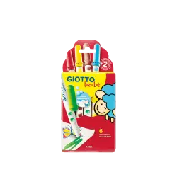 GIOTTO ΜΑΡΚΑΔΟΡΟΙ SUPERWASHABLE 2+ BLISTER 6 ΧΡΩΜΑΤΑ Φ5mm ΒΕ-ΒΕ ΑΣΣΟΡΤΙ
