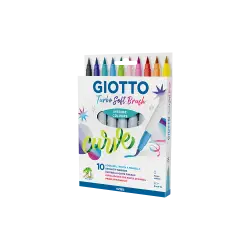 GIOTTO ΜΑΡΚΑΔΟΡΟΣ ΠΙΝΕΛΛΟ BLISTER TURBO SOFT 10 ΧΡΩΜΑΤΑ