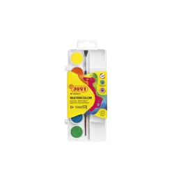 JOVI ΝΕΡΟΧΡΩΜΑΤΑ ΜΕ ΠΙΝΕΛΟ 3+ ΠΛΑΣΤΙΚΟ BLISTER ΔΙΑΜΕΤΡΟΣ 22mm 6 ΧΡΩΜΑΤΑ