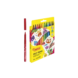 JOVI ΜΑΡΚΑΔΟΡΟΙ JUNIOR WHASHABLE BLISTER 3+ 12 ΧΡΩΜΑΤΑ 3mm ΑΣΣΟΡΤΙ