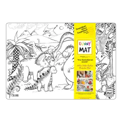 AKADEMI ΣΟΥΠΛΑ ΕΠΙΦΑΝΕΙΑ ΖΩΓΡΑΦΙΚΗΣ ΔΕΙΝΟΣΑΥΡΟΙ 48x33.5cm FUNNY MAT