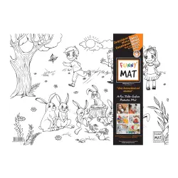 AKADEMI ΣΟΥΠΛΑ ΕΠΙΦΑΝΕΙΑ ΖΩΓΡΑΦΙΚΗΣ ΛΑΓΟΥΔΑΚΙΑ 48x33.5cm FUNNY MAT