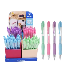 PILOT ΒΙΤΡΙΝΑ ΓΕΜΑΤΗ ΣΤΥΛΟ G-2 0.7mm ΠΑΣΤΕΛ ΑΣΣΟΡΤΙ 48 ΤΕΜΑΧΙΑ (Το προιόν πωλείται σε μεμονωμένα τεμάχια του ενός)