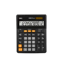 DELI ΑΡΙΘΜΟΜΗΧΑΝΗ 12 ΨΗΦΙΩΝ 20.8x16.2x3.2cm ΜΑΥΡΟ