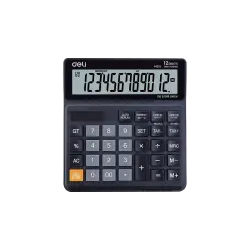 DELI ΑΡΙΘΜΟΜΗΧΑΝΗ ΑΠΟΦΟΡΟΛΟΓΗΣΗΣ 12 ΨΗΦΙΩΝ 13.9x13.1x3cm SMART ΜΑΥΡΗ