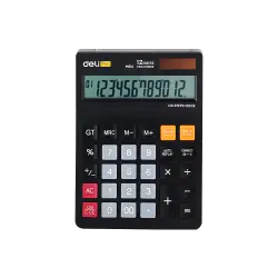 DELI ΑΡΙΘΜΟΜΗΧΑΝΗ 12 ΨΗΦΙΩΝ 17.9x12.6x2.8cm SMART ΜΑΥΡΗ