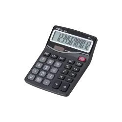 DELI ΑΡΙΘΜΟΜΗΧΑΝΗ 12 ΨΗΦΙΩΝ 15.7x12x4.6cm SMART ΜΑΥΡΗ