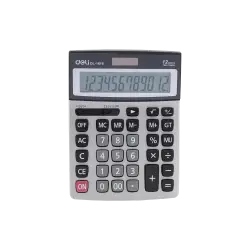 DELI ΑΡΙΘΜΟΜΗΧΑΝΗ 12 ΨΗΦΙΩΝ 21x15.5x3.3cm CORE ΑΣΗΜΙ