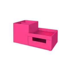 DELI ΣΕΤ ΓΡΑΦΕΙΟΥ ΠΛΑΣΤΙΚΟ 3 ΘΕΣΕΩΝ 17.5x9x9.2cm RIO MAGENTA