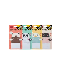 DELI ΧΑΡΤΙΑ ΣΗΜΕΙΩΣΕΩΝ ΑΥΤΟΚΟΛΛΗΤΑ BLISTER 15Φ 76x101mm CARTOON ΑΣΣΟΡΤΙ