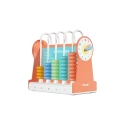 DELI ΑΒΑΚΑΣ ΠΑΙΔΙΚΟΣ ΠΛΑΣΤΙΚΟΣ 50 ΧΑΝΤΡΕΣ 11cm ΠΟΡΤΟΚΑΛΙ