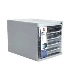 DELI ΣΥΡΤΑΡΙΕΡΑ 5 ΣΥΡΤΑΡΙΑ ΜΕ ΚΛΕΙΔΑΡΙΑ 27x36x26cm ΓΚΡΙ