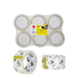 DELI ΤΑΙΝΙΑ ΣΥΣΚΕΥΑΣΙΑΣ ΧΑΜΗΛΟΥ ΘΟΡΥΒΟΥ BOPP 48mmx50m STICK UP ΔΙΑΦΑΝΗ 6 ΤΕΜΑ? (Το προιόν πωλείται σε μεμονωμένα τεμάχια του ενό